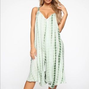 Flow it - Tie Dye Jumpsuit -Sage